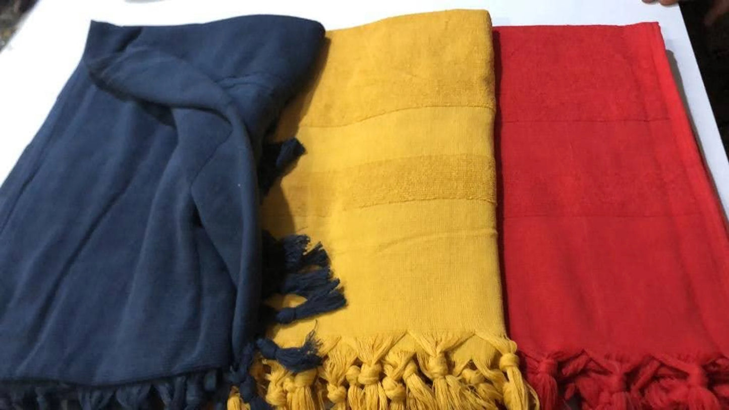 10 PACK One sided Terry Towels, Assorted sand free