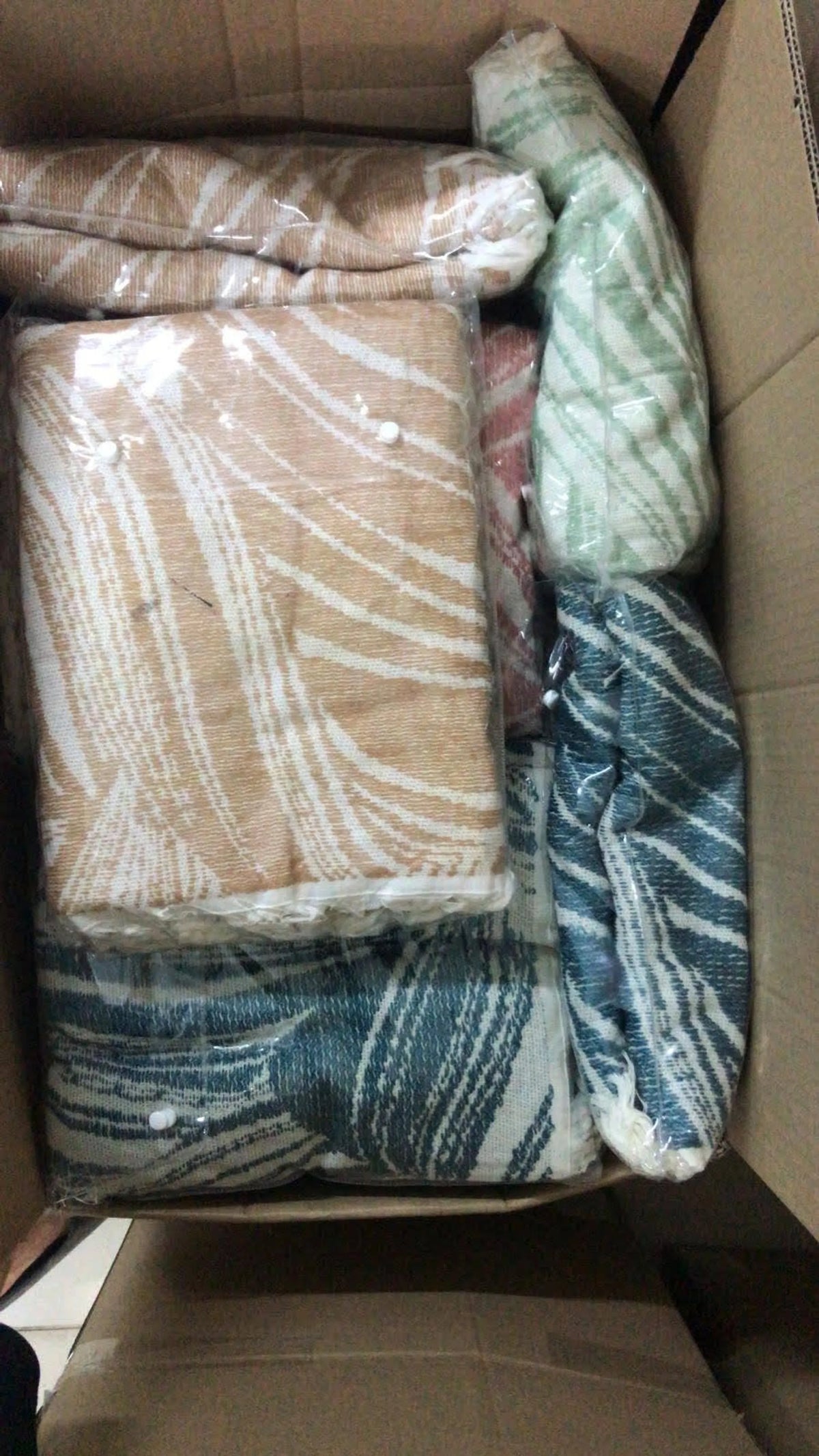 10 PACK One sided Terry Towels, Assorted sand free PREMIUM Q