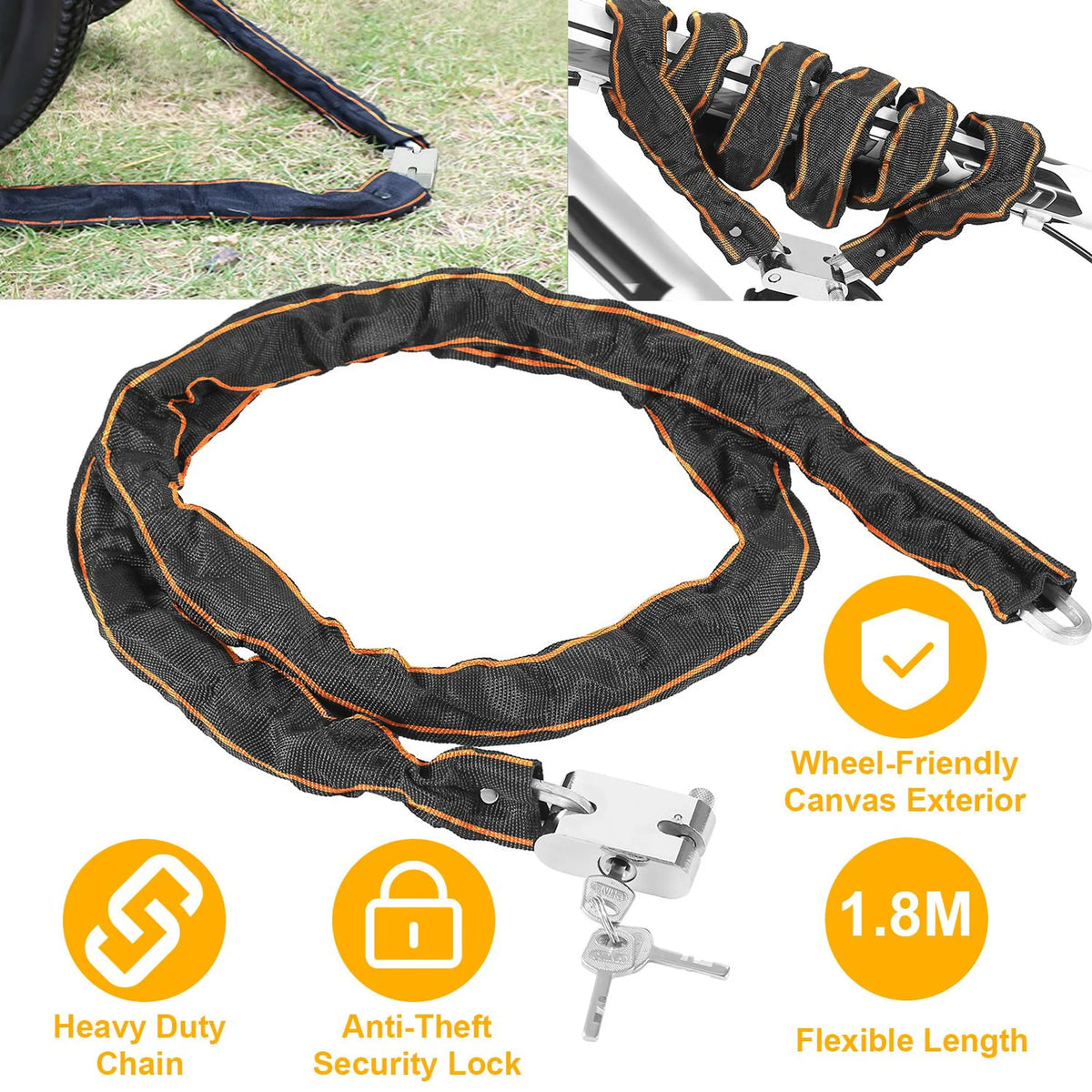 1.8M Bike Chain Lock
