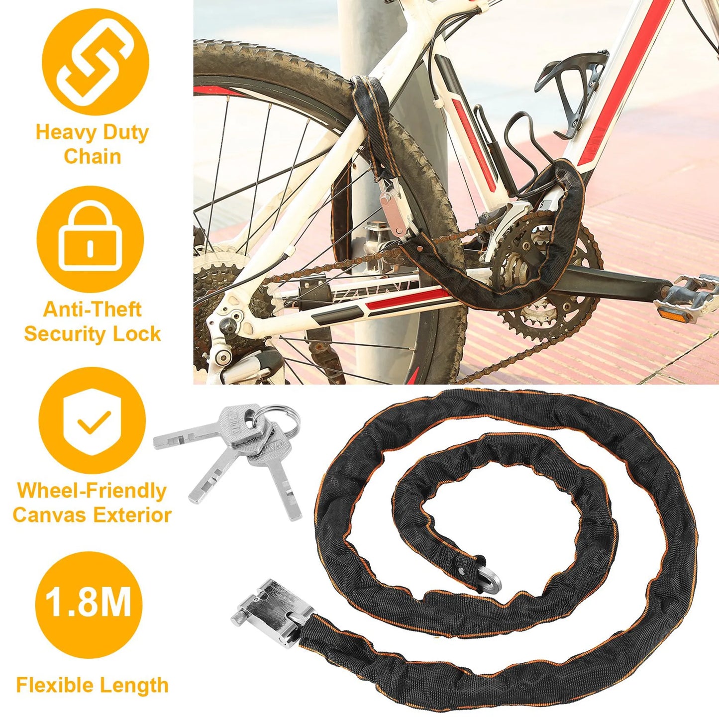 1.8M Bike Chain Lock