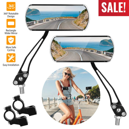 1 Pair Handlebar Bike Mirrors