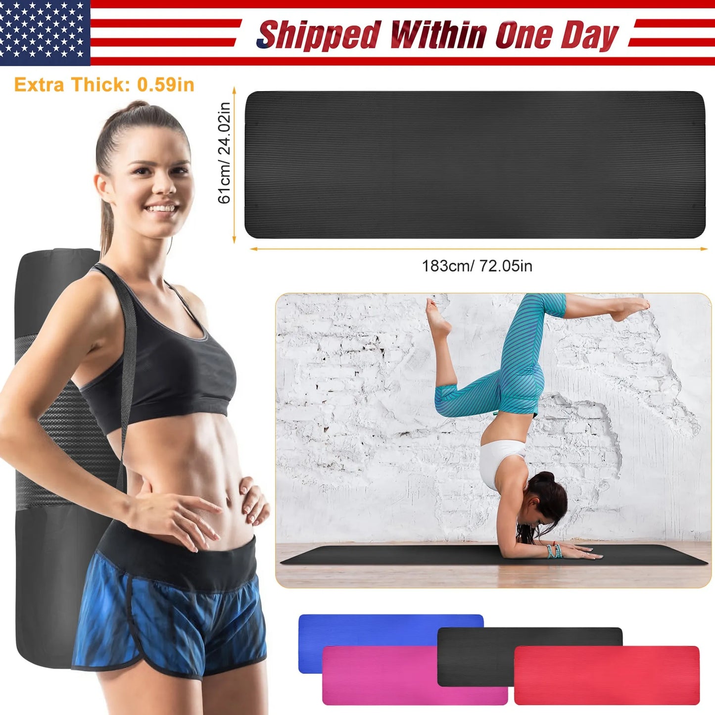 0.6-inch Thick Yoga Mat